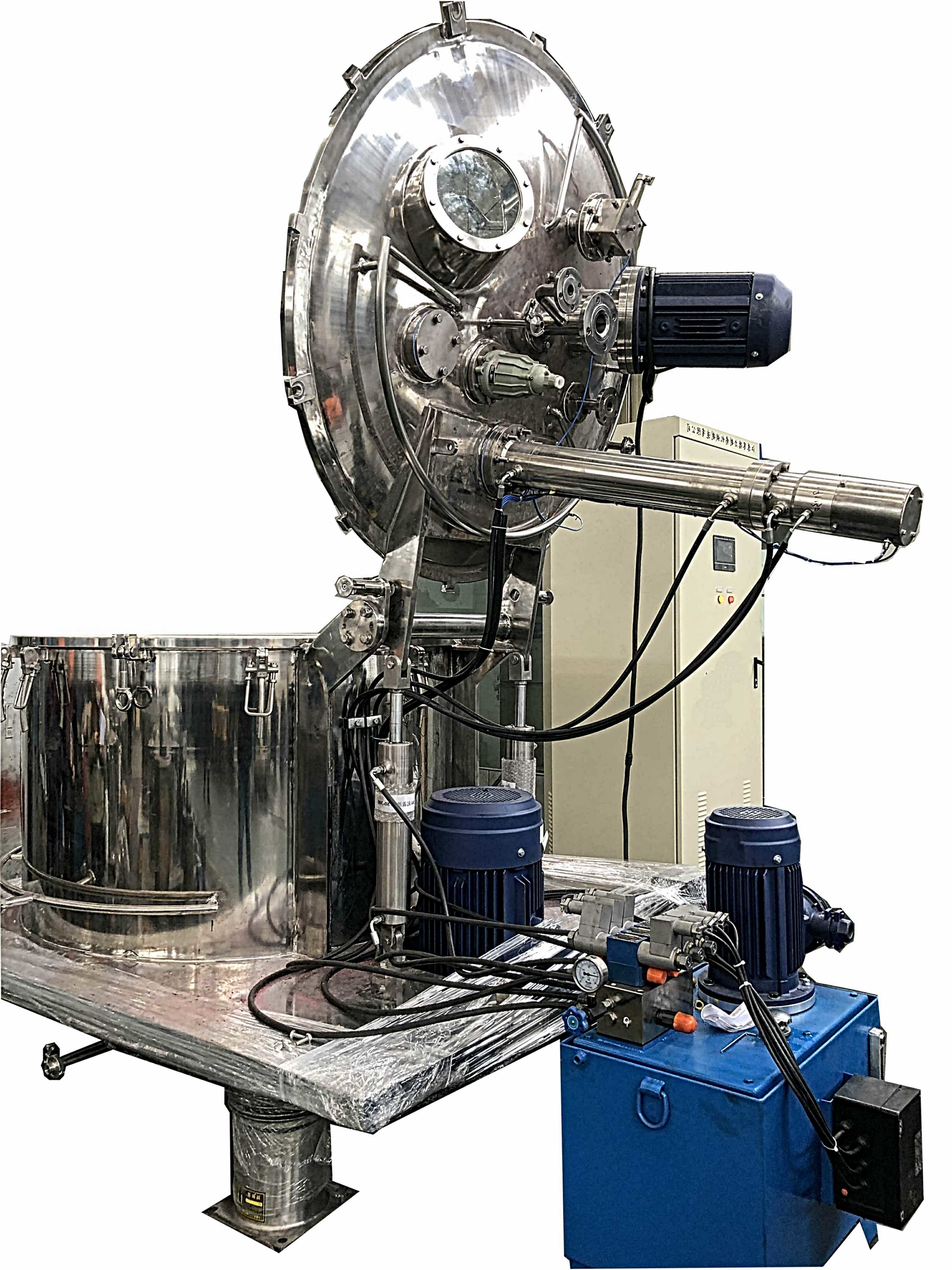 GMP Standard Plate Bottom Pharmaceutical Centrifuge / Filtering Equipment / Solid-Liquid Centrifuge