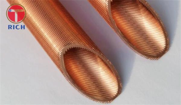 Quality TP2 Pure Cooler Copper Tube Threaded Seamless Efficient Cooling for sale