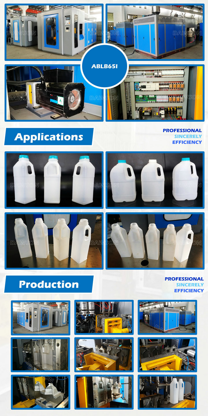 Milk HDPE PP Bottle Container Making Plastic Processing Machinery Automatic Extrusion Blow Molding Machine