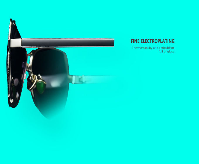 UV400 TAC Retro Metal Polarized Sunglasses 60MM Lens Frame Engraving