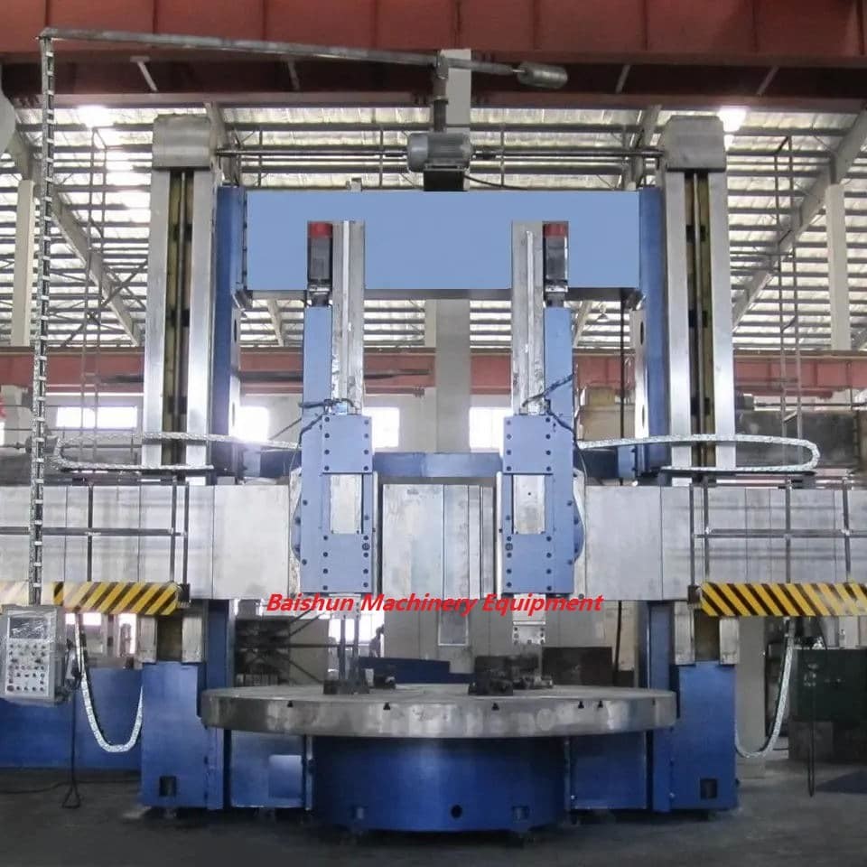 Double Column Vertical Turning Lathe Machine 2 Tool Post Vertical Travel 1M