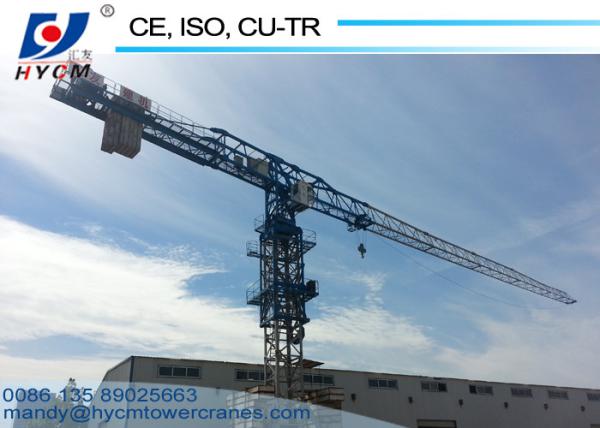 Hydraulic 55m Boom QTZ80(PT5515) 6ton Self Erecting Topless Tower Crane with