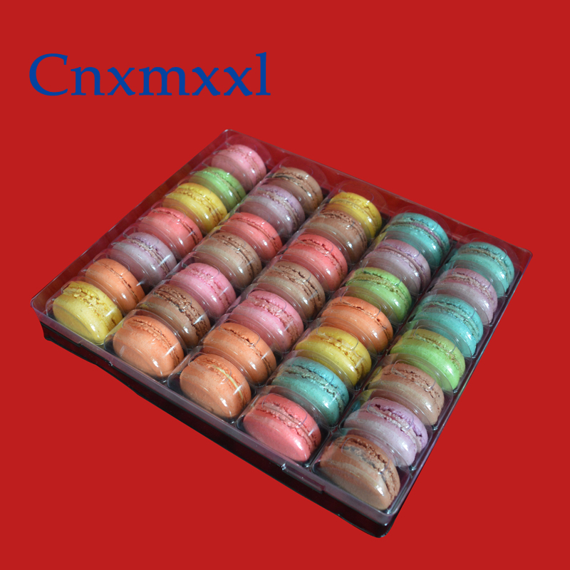 macaron cakes cookies PET PVC plastic blister thermoforming vacuum clear transparent containers