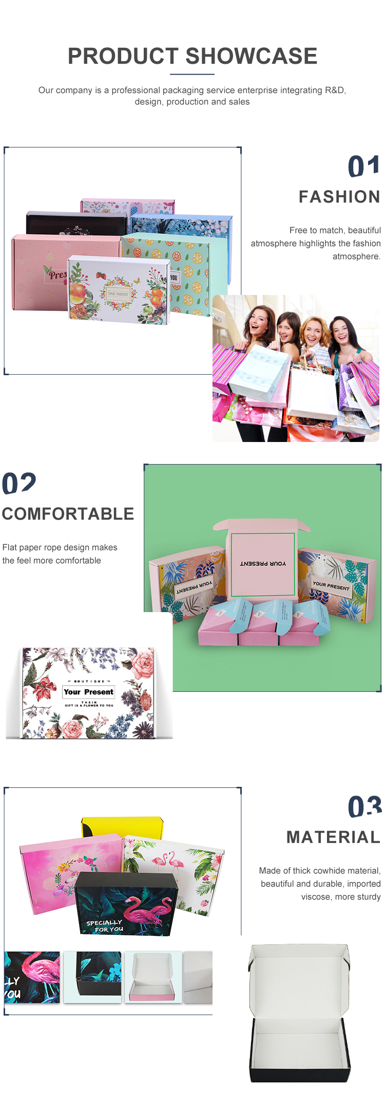 1.5mm Corrugated Paper Personalized Clothing Boxes 250gsm Art Paper