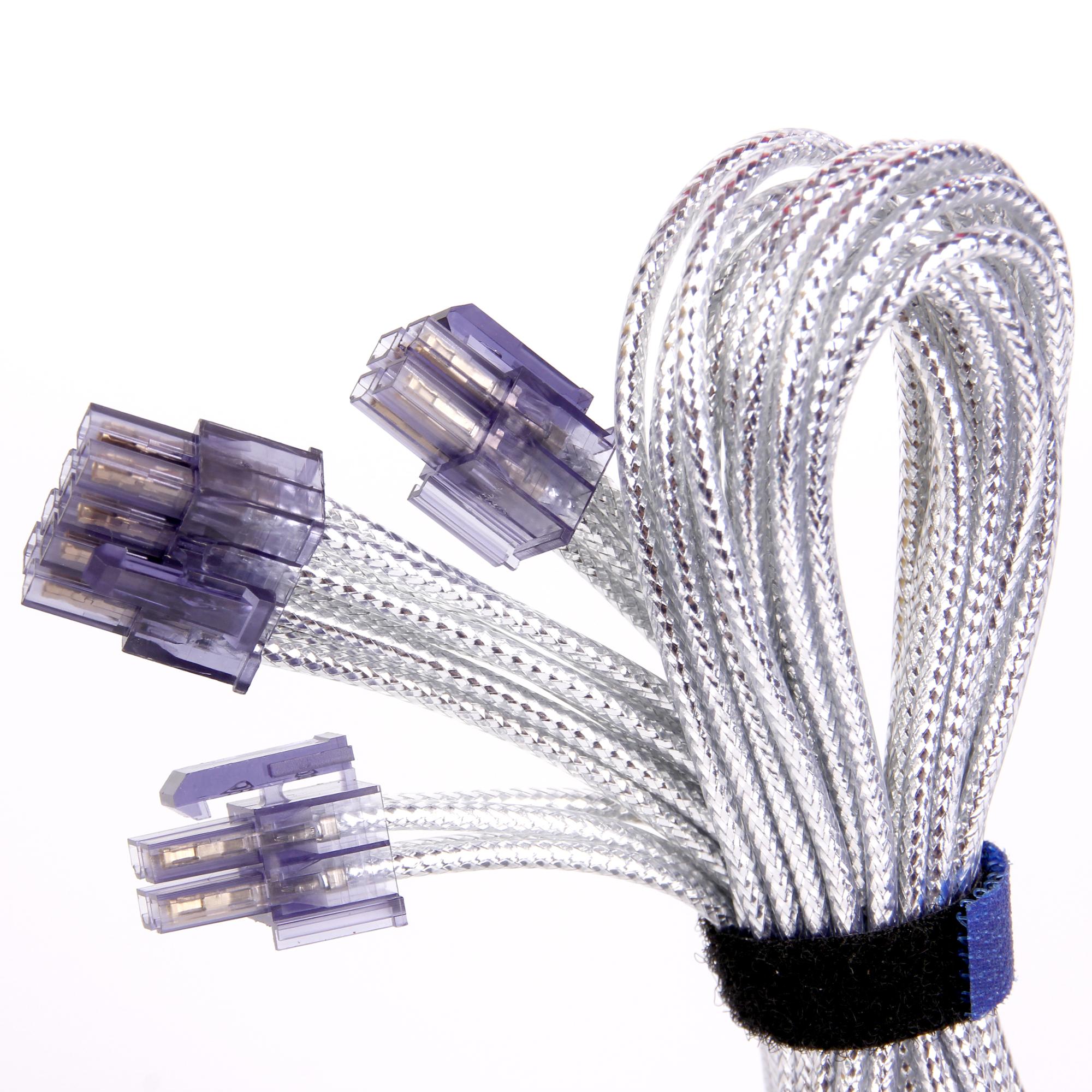 30cm 8 pin PSU Extension Cable ATX Sleeved Male to Male Power Cable Cord