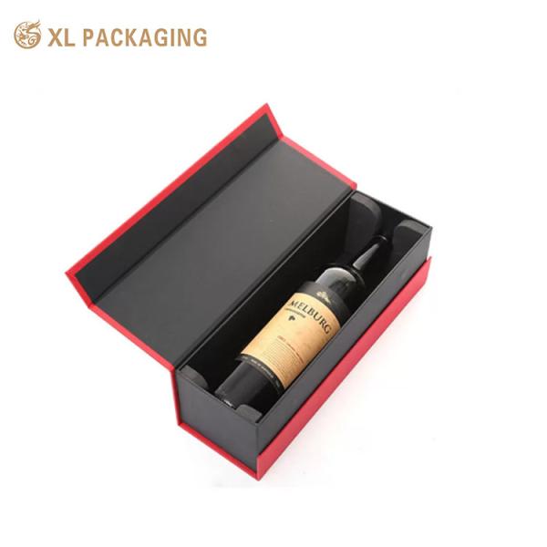 Folding Box Wine Magnetic Paper Luxury Customized Logo Rigid Box 750ML Wine