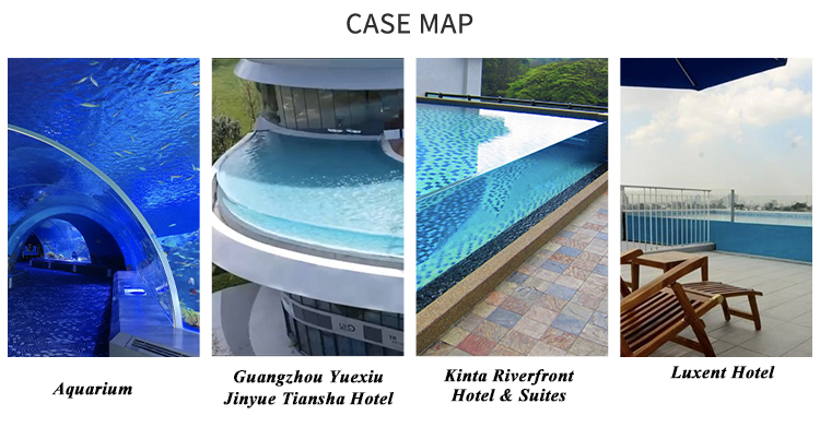 Dry Constant Temperature Polymerization Acrylic Swimming Pool for Private Villa House