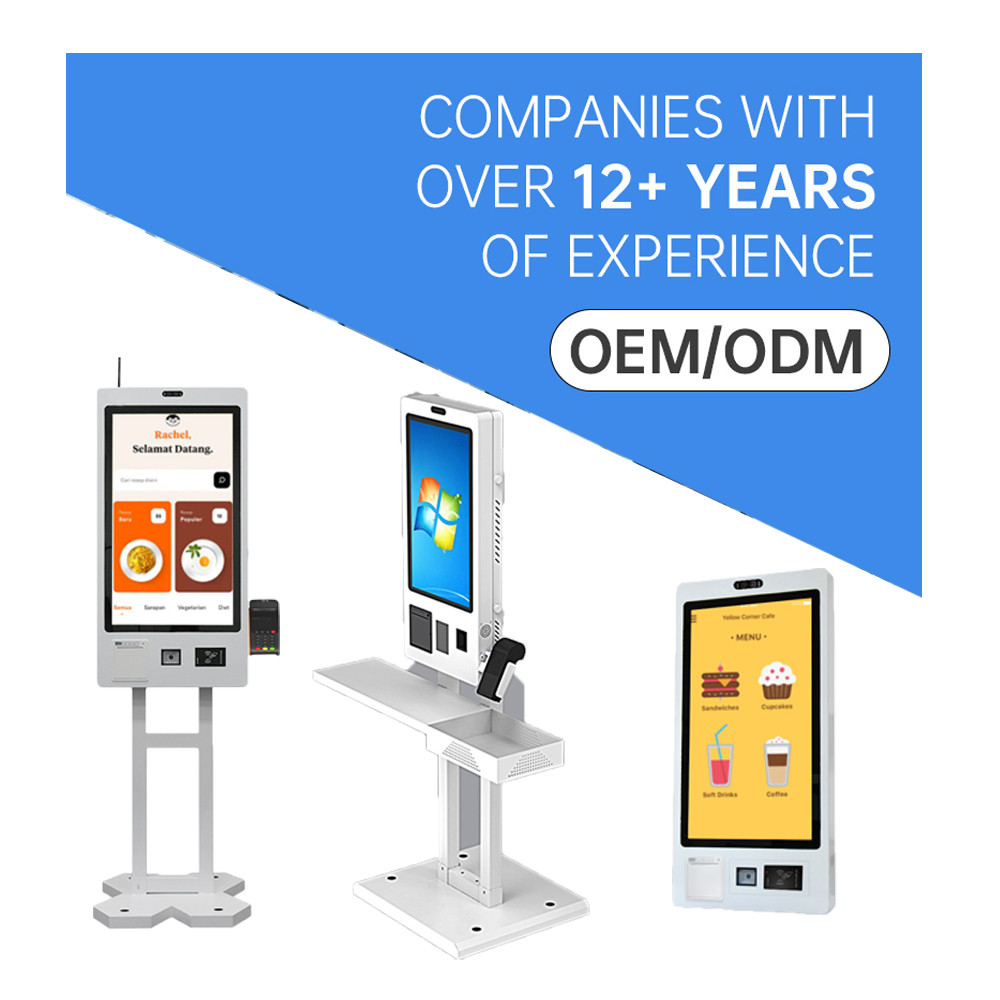 Versatile Self Service Ordering Kiosk with Capacitive Touch 10 Point Screen for Indoor