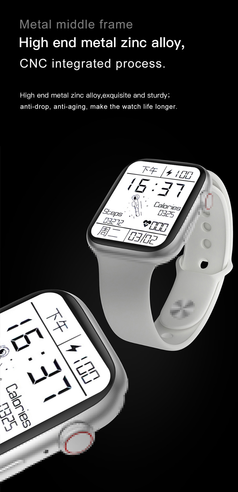 170mAh 1.75 Inch Bluetooth Calling Smartwatch BLE5.0 FK99 PK HW22