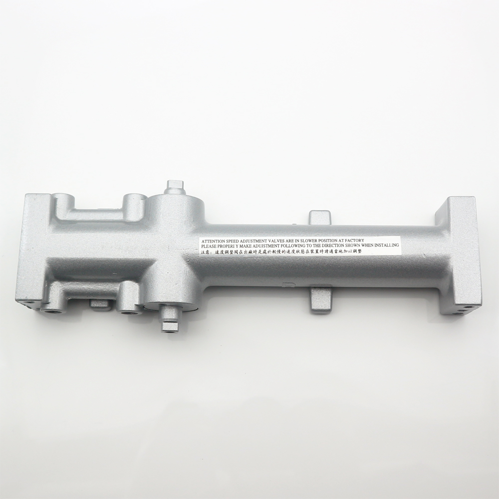 Silver Hydraulic Sliding Door Closer for Modern Fire Door in Modern Design Style