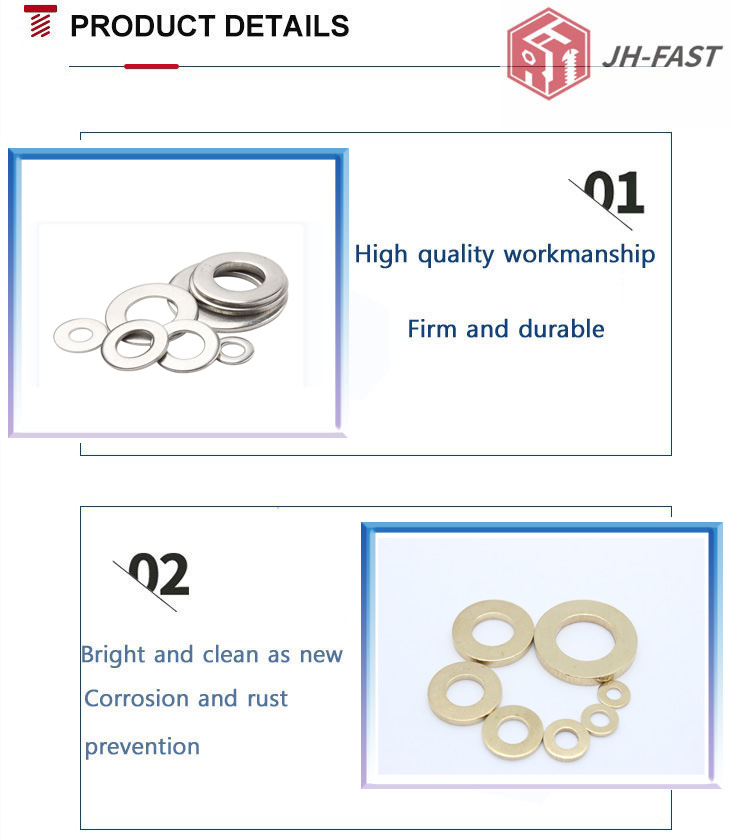 Good BIG Brass Flat Washers with 100% Inspection and DIN Standard Standards