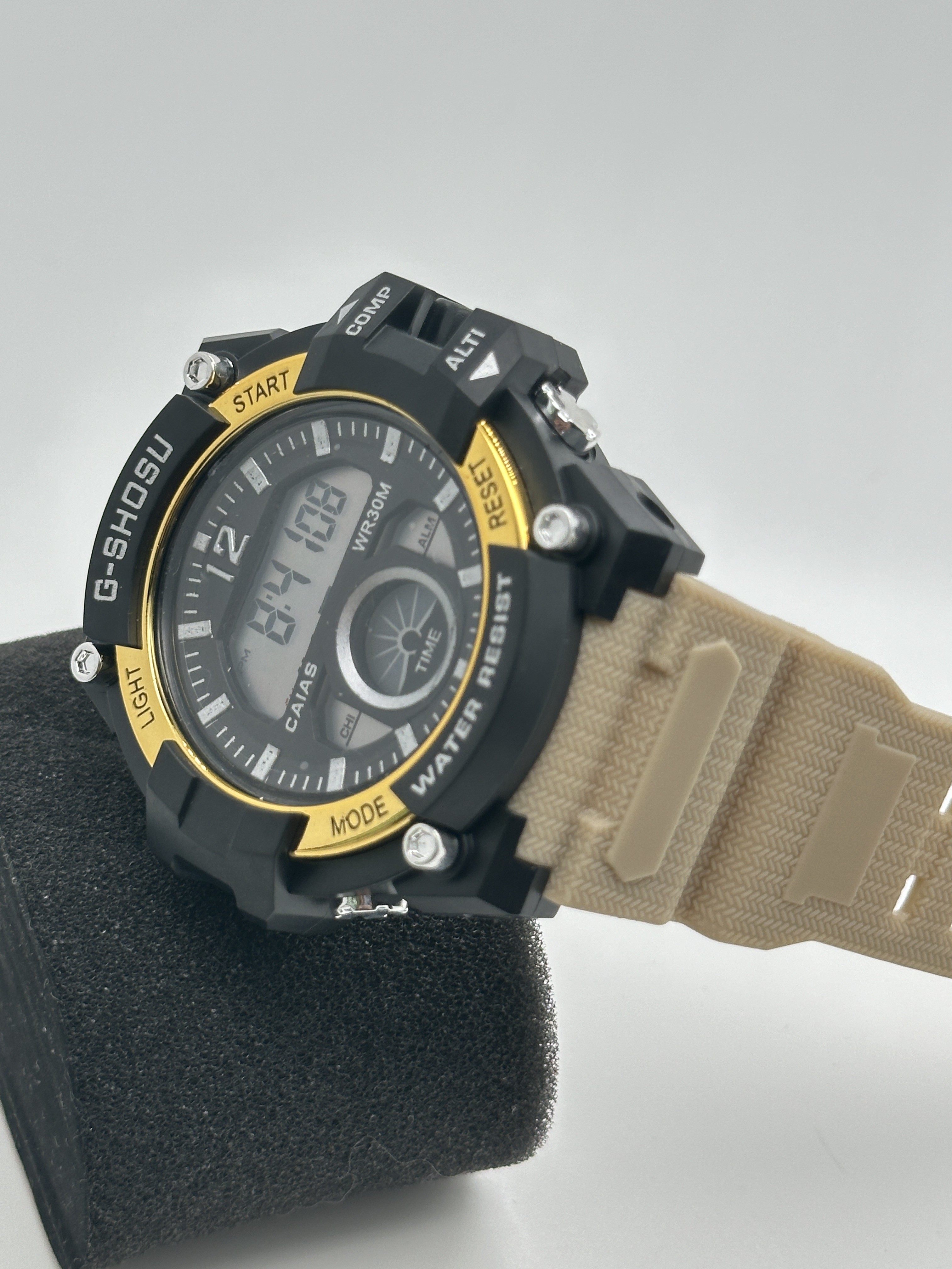 Battery Powered Digital Sport Watch With Silicone Strap 3ATM Waterproof