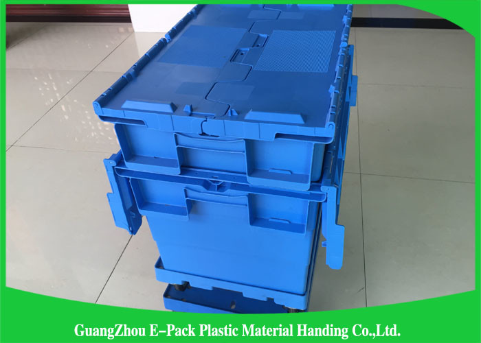 Customized Nestable PP Plastic Attached Lid Containers Food Grade