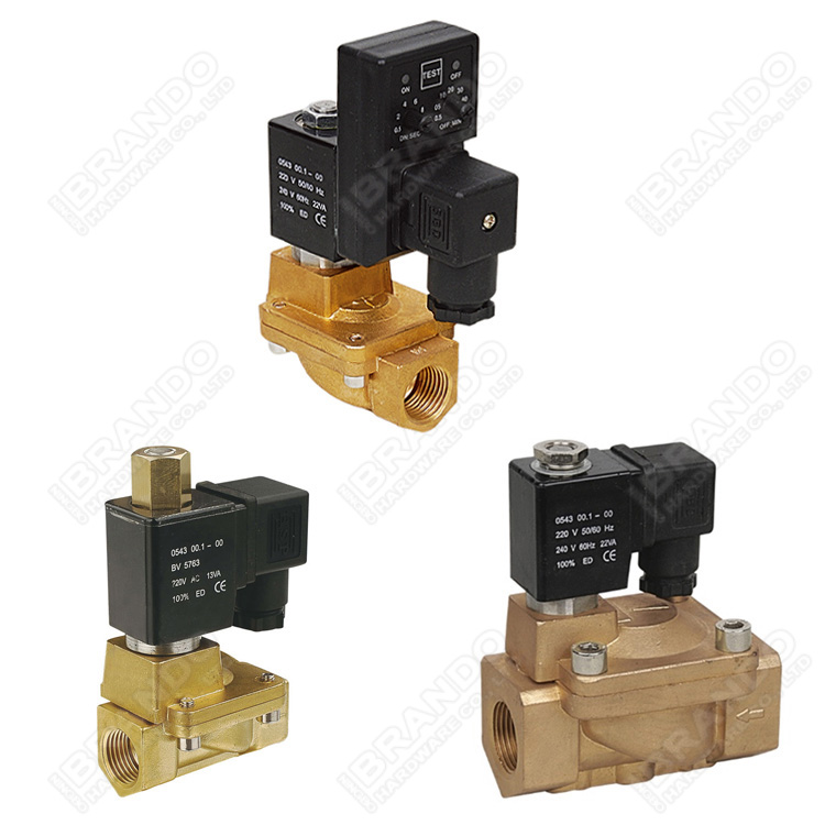 1/8'' 1/4'' 2 Way Normally Open Solenoid Valve For Screw Air Compressor