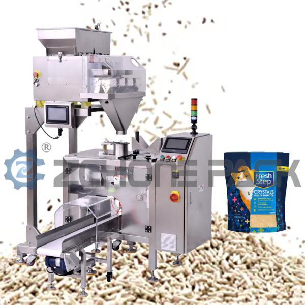 A packaging machine that improves the efficiency and quality of cat litter
