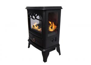 Indoor Small Black Electric Fireplace , TPL-01 Mini Electric Fireplace Heater