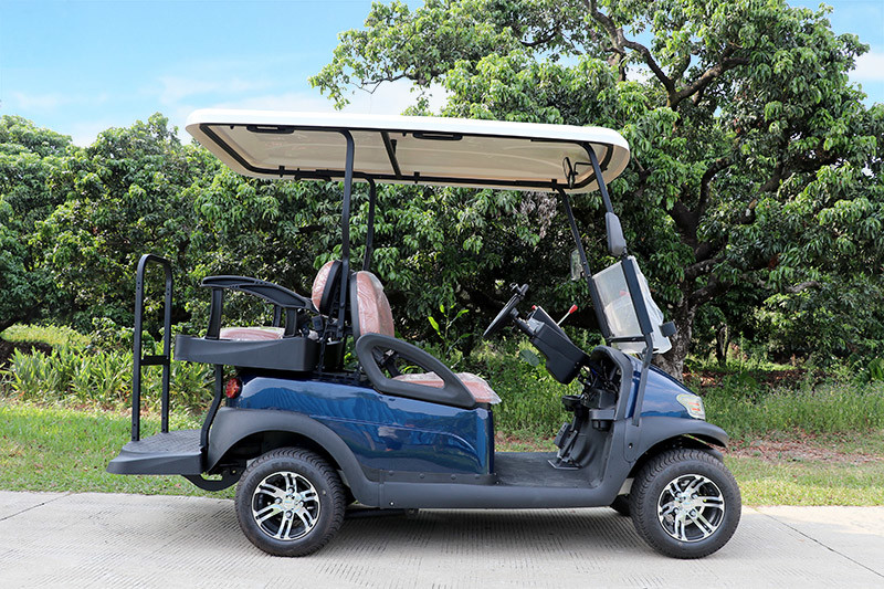 Folding Back Seats Electric Golf Cart 4 Seats CE Approved