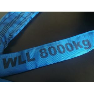 Customized round Lifting Slings Wll 8t High Adaptability Controlled Stretching