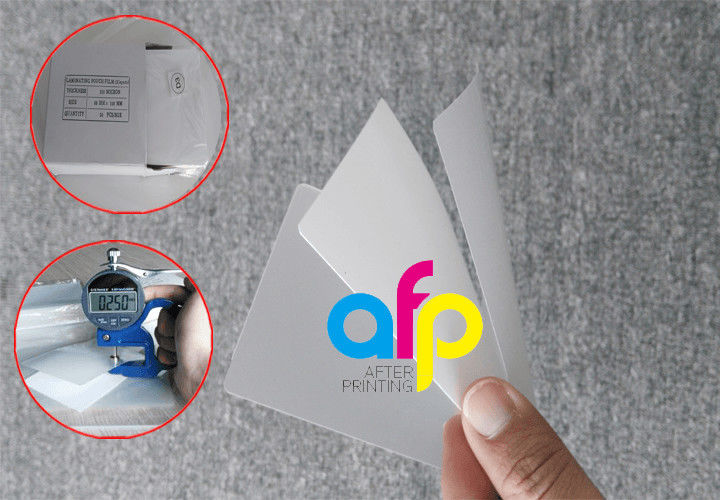 3 Layers 250micron 175micron PET Laminating Pouch Film with Customized Size for Lamination