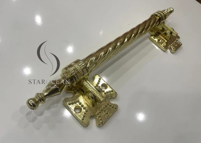 Gold Zinc Metal Coffin Handle Hardware, Coffin Accessories Set Wholesale ZH005A