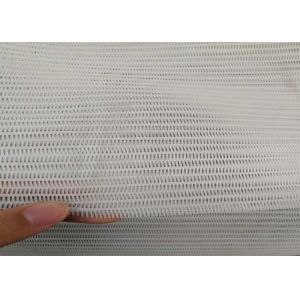 White MSDS Polyester Mesh Belt Customized Width And Ring Diameter