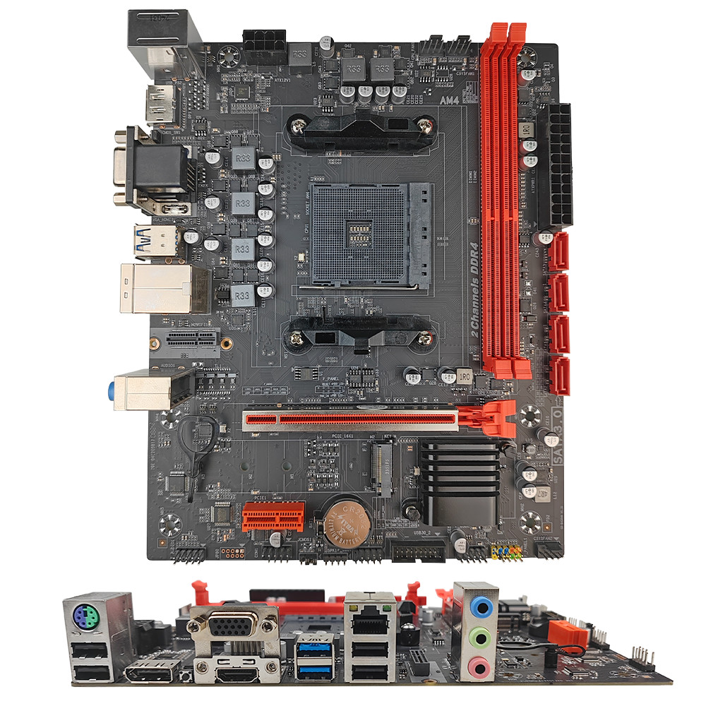 PCWINMAX B450 AM4 Dual Channel DDR4 Micro ATX HD DP VGA Output PCIe 3.0 SATA 6Gb/s Motherboard