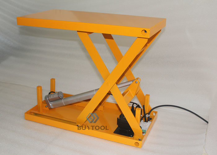 Mechanical Small Electric Ball Screw Scissor Lift Tables Mini 100kg 50kg For Lab