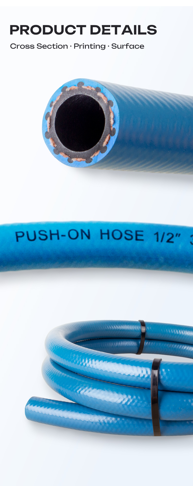 801 Series Push Lok Push On Hose Multi Purpose Hose For Automotive