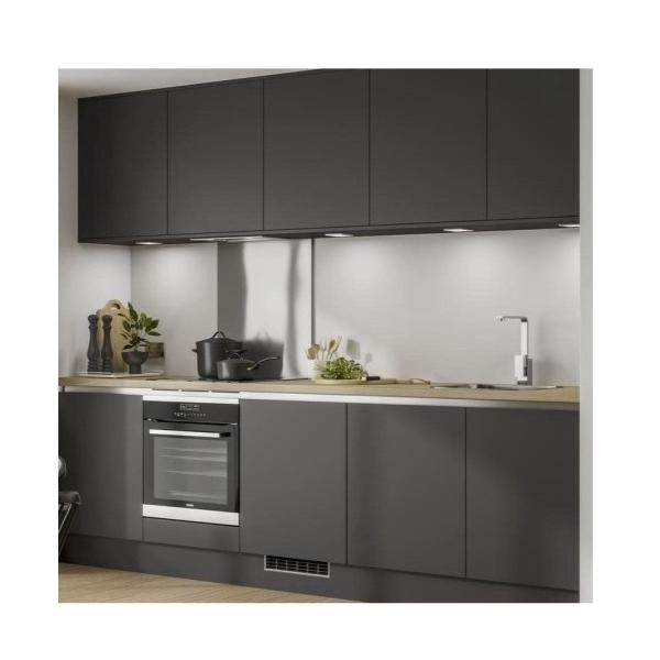Customized Luxury Waterproof Fireproof Matte Smart Wood Kitchen Cabinets for
