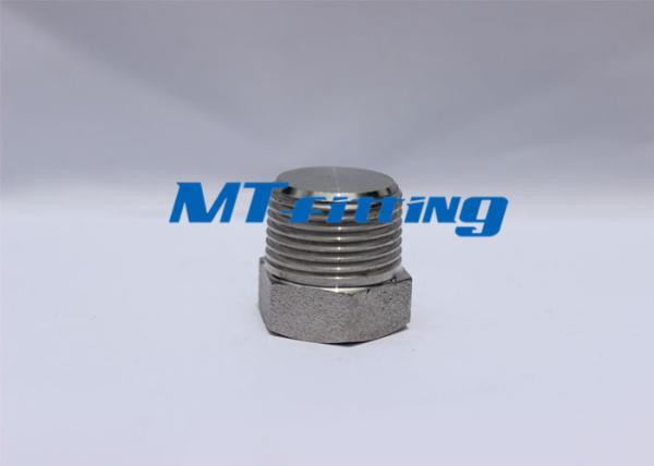 A234 A403 Forged High Pressure Pipe Fittings , Stainless Steel Hex Head Plug