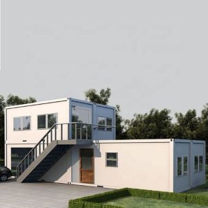 Extended Foldable Prefab Container Homes_40ft Folding Living Container Cabin