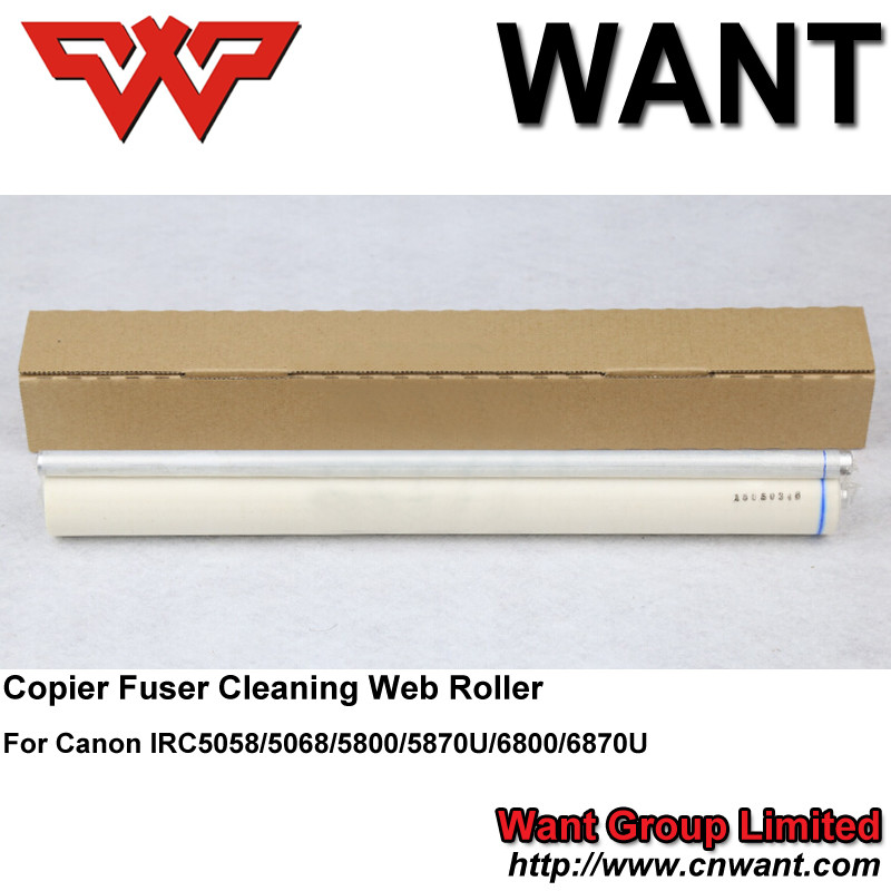 Canon IRC5058 IRC5068 IRC5800 IRC5870U IRC6800 IRC6870U C5058 C5068 C6800 fuser cleaning web roller FC5-2286-000