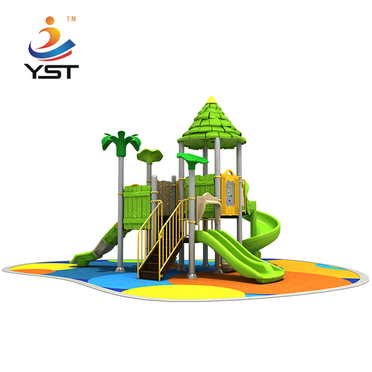 Outdoor Customized Recreation Playground Equipment Preschool Plastic Large Slide