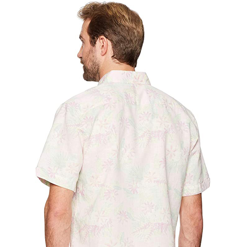 XS~XXXL Straight Hem Roll Up Mens Casual Short Sleeve Shirts Tab Cuff For Summer