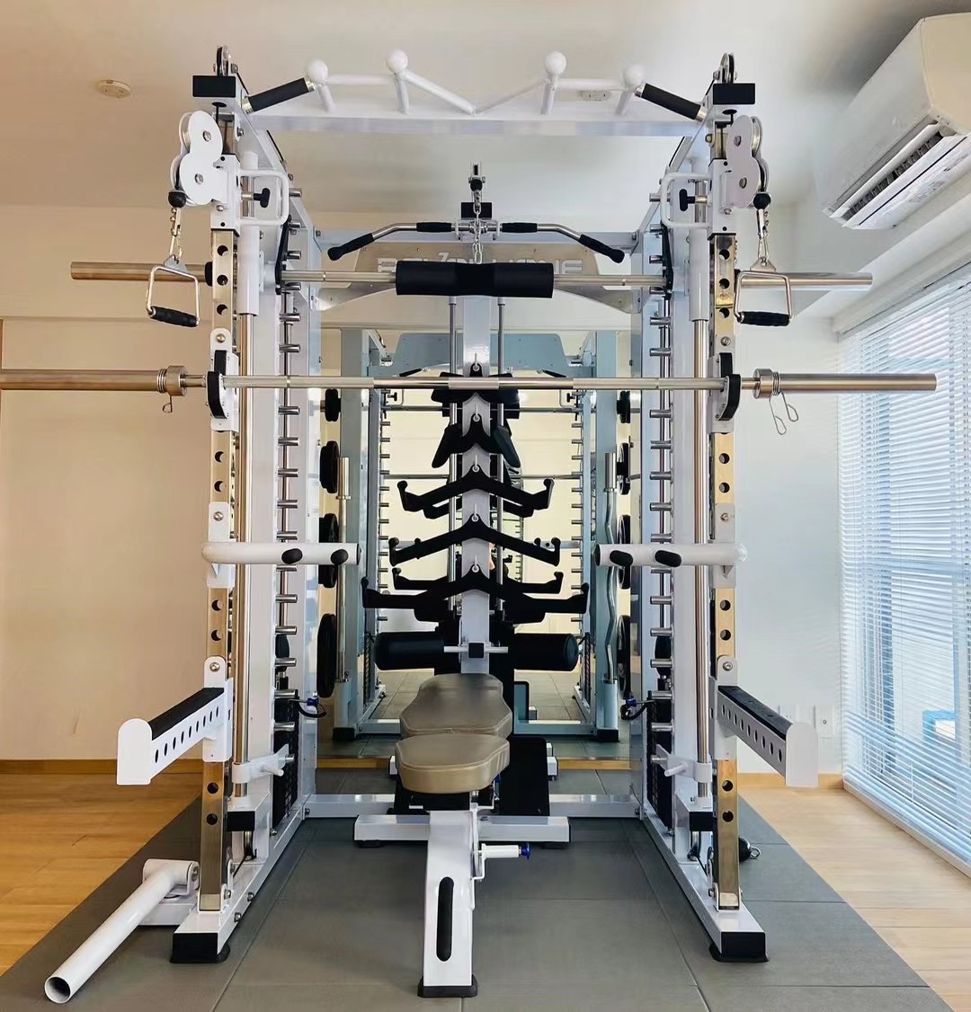 Commercial Indoor Gym Equipment Multi Function Station Plate Loaded Machines Body Building Smith Trainer