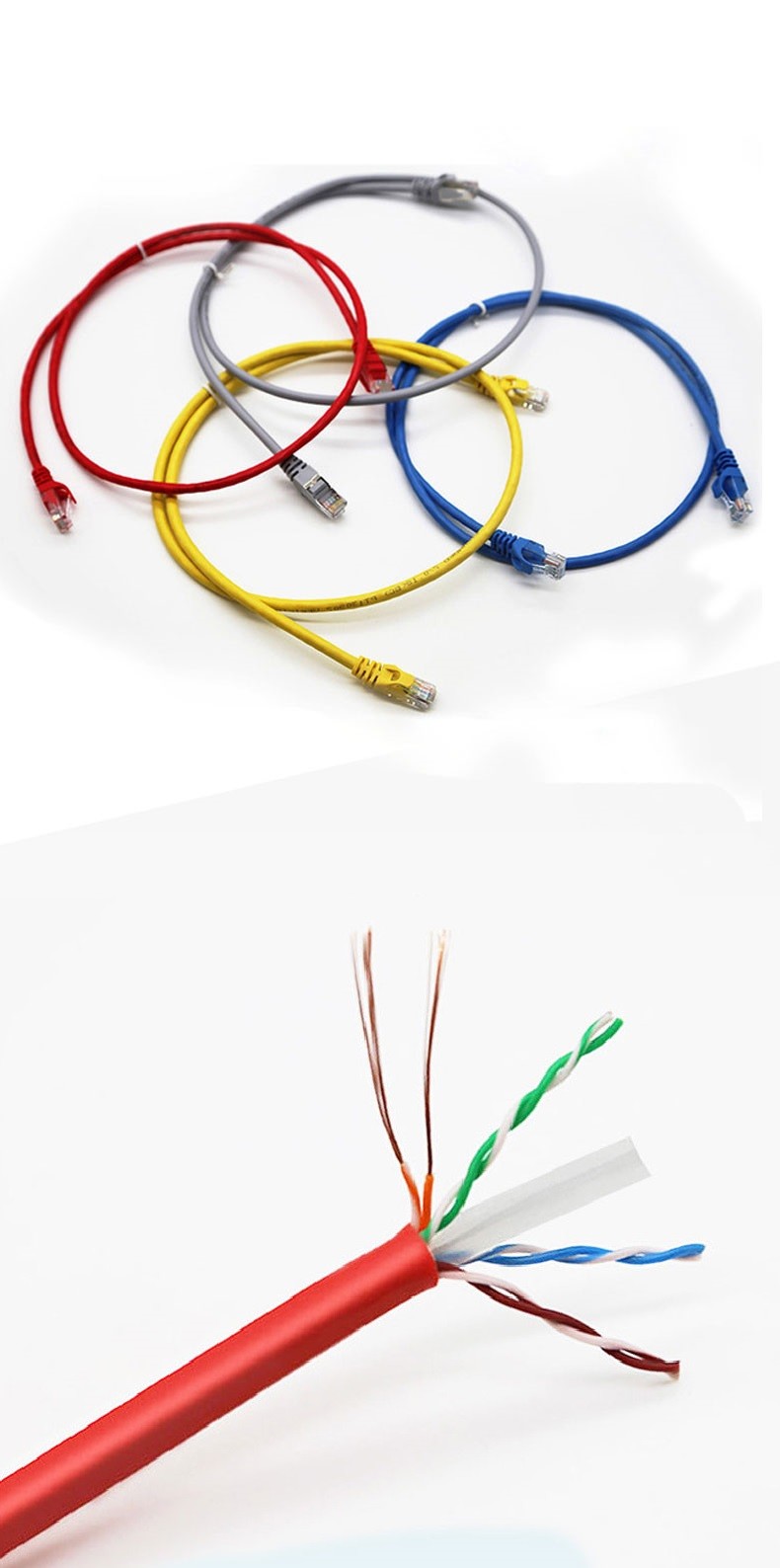 Cat6 Ethernet Patch Cable For Home Network Gaming 10Gbps