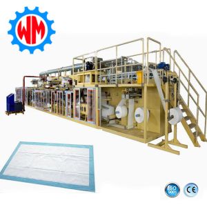 Full Servo Automatic Underpad Making Machine with PLC Control Nursing Pad production Line