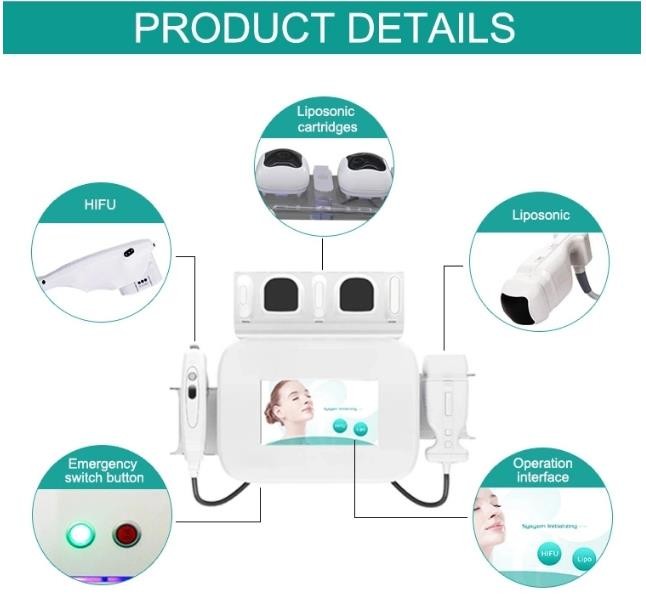 LF-436 Hifu Liposonic 2 in 1 hot in usa Hifu Slimming Liposonic Device Body Cellulite Removal Machine