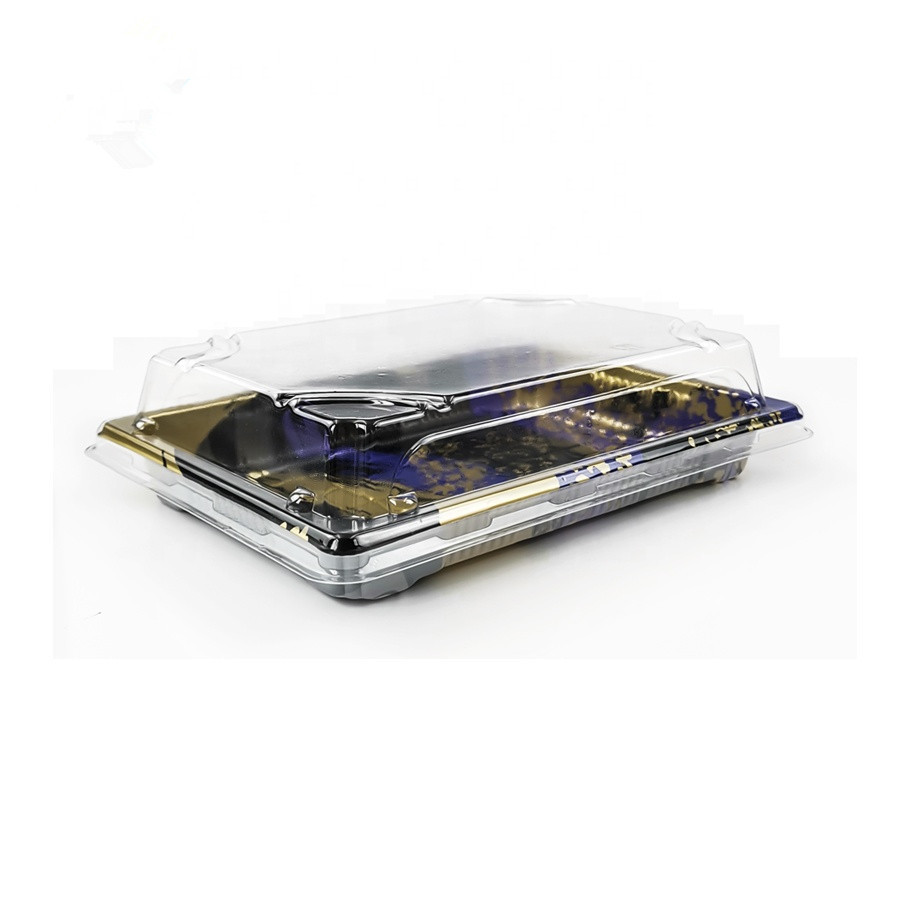 ODM Anti Slip PS Plastic Disposable Sushi Takeaway Tray