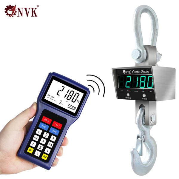 1/2/3/5/10T Industrial Remote Stainless Steel Crane Scale Hook hanging Weighing