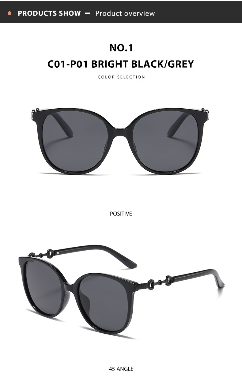 Customized Logo PC Round Metal Sunglasses Unisex Classic Polarized Sunglasses