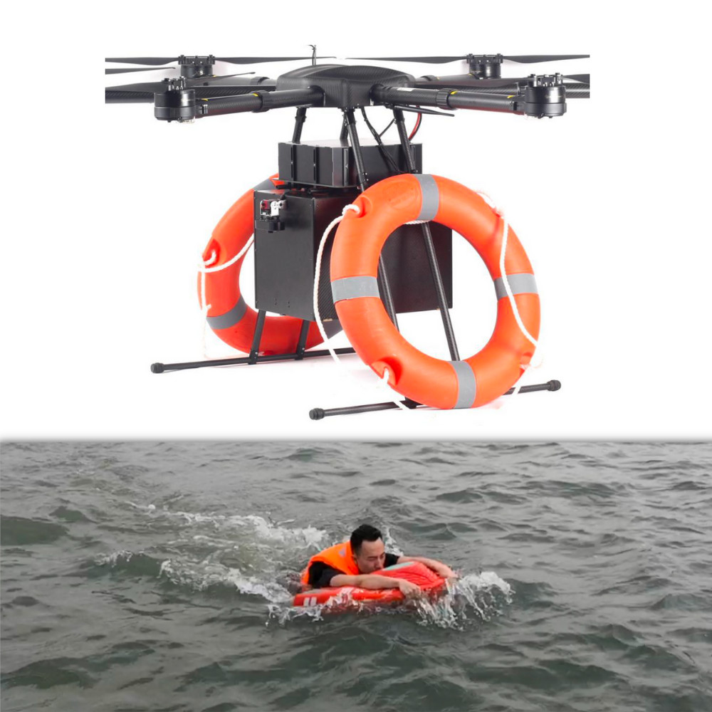 Security Extinguishing Fire Brigade Drowning Rescue Industrial Drone Multi Rotor Multifunctional HXR60