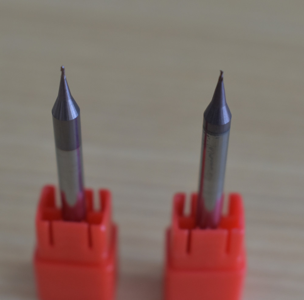 4 Flutes 1.0mm Micro Solid Carbide End Mill AlTiN Coating