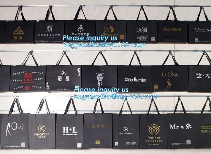 Customized Red Printed Kraft Paper Shopping Bag with Ribbon Handles and Bowknot,Kraft Paper Shopping Bag with Kinds off