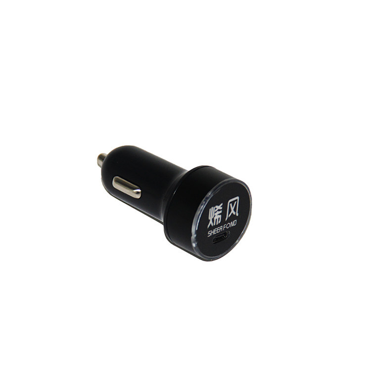Custom 2in1Mini Phone Mobile Charger Type C Portable Car Charger
