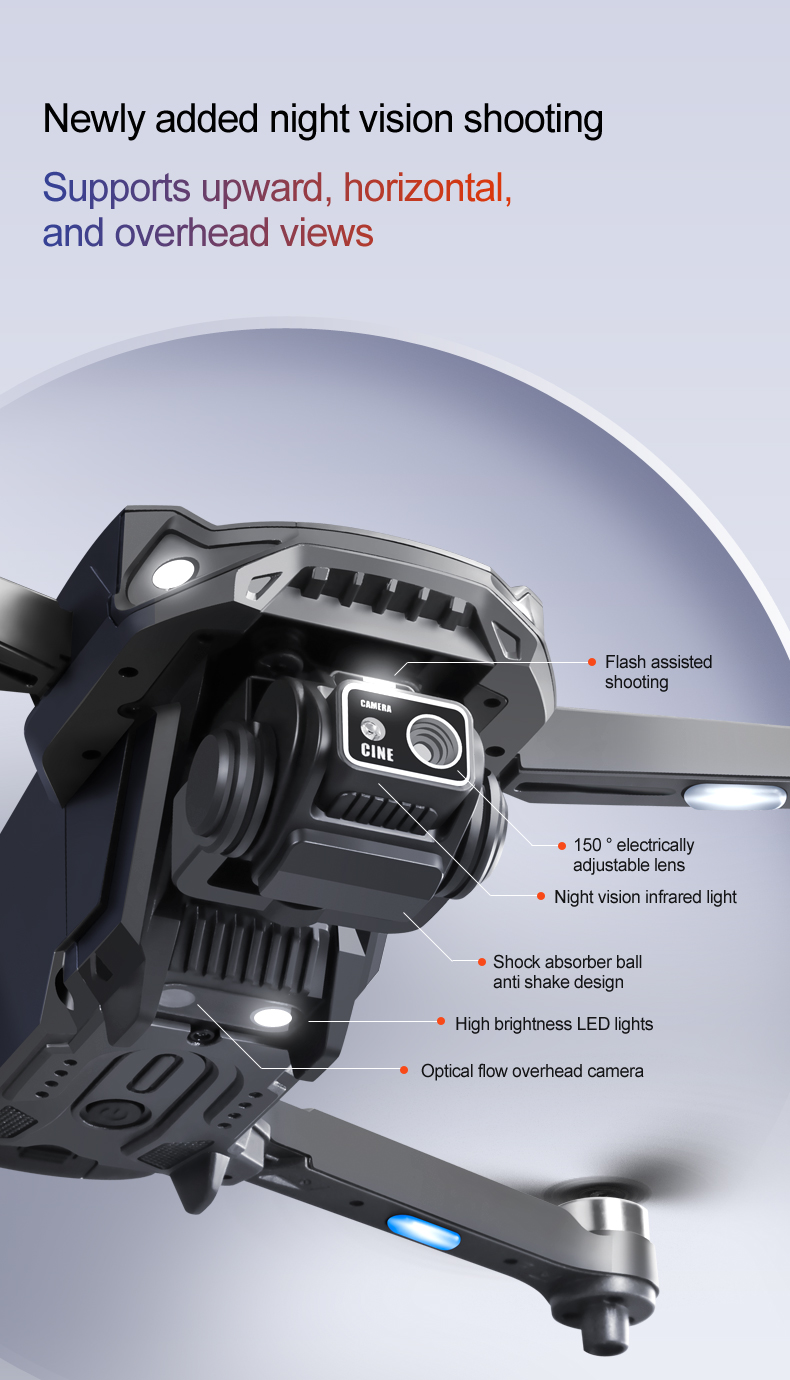 5KM Image Transmission Rg608 Pro Lift Obstacle Avoidance 8k Dual Camera Night Flash Shooting Brushless Motor 2.4g Wifi Fpv Quadcopter