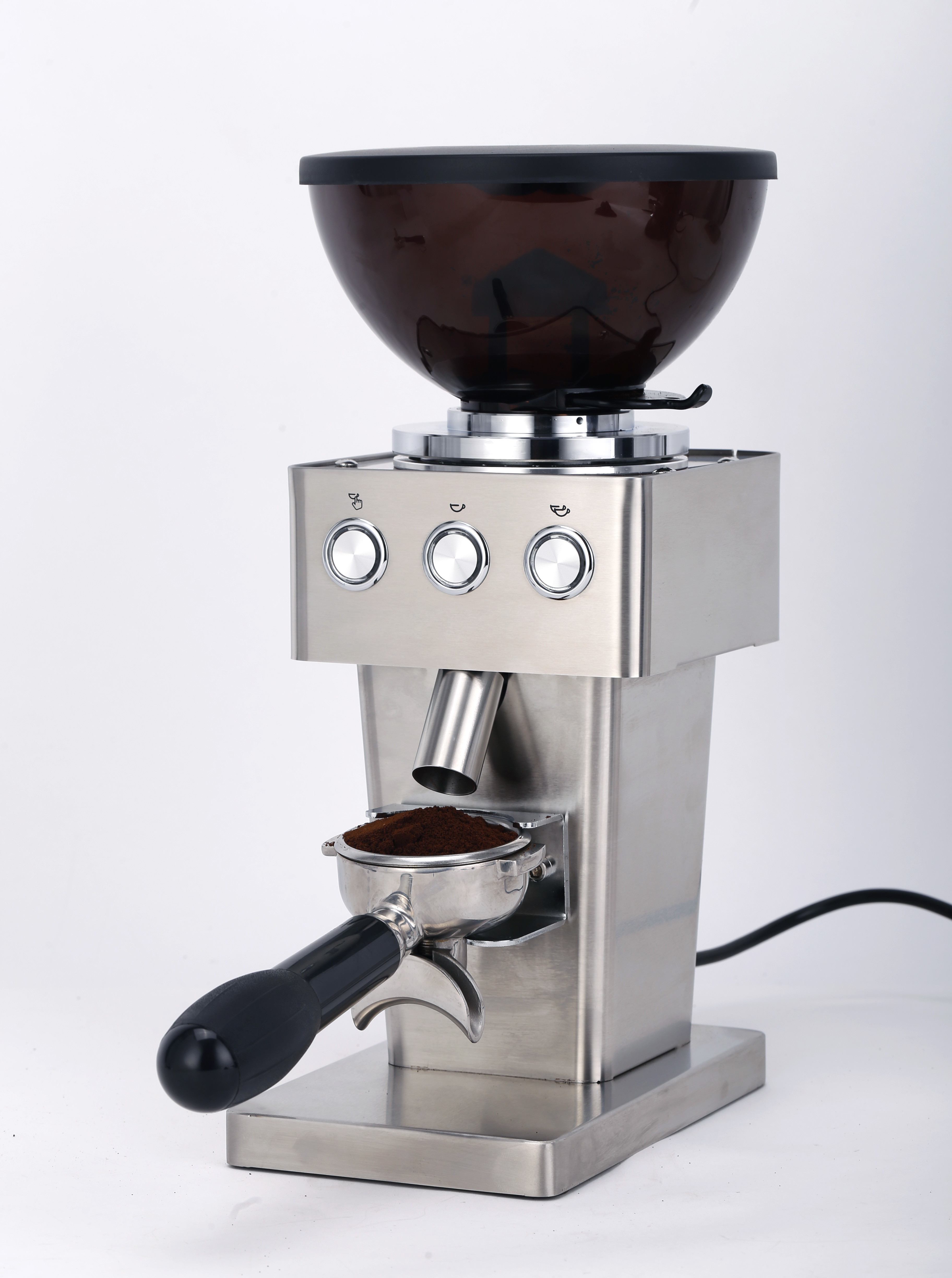 Flat Burr Household Coffee Grinder / Home Espresso Grinder With 60mm Grinding Stone
