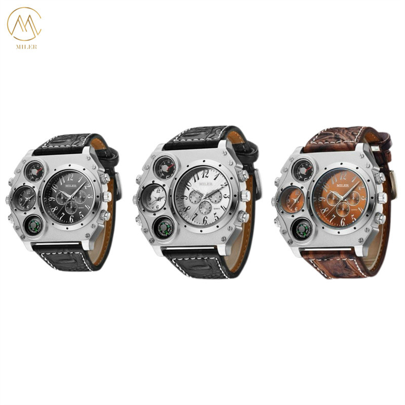 Hot Factory Fashion Custom Logo Business Leather Waterproof Men'S Quartz Watches