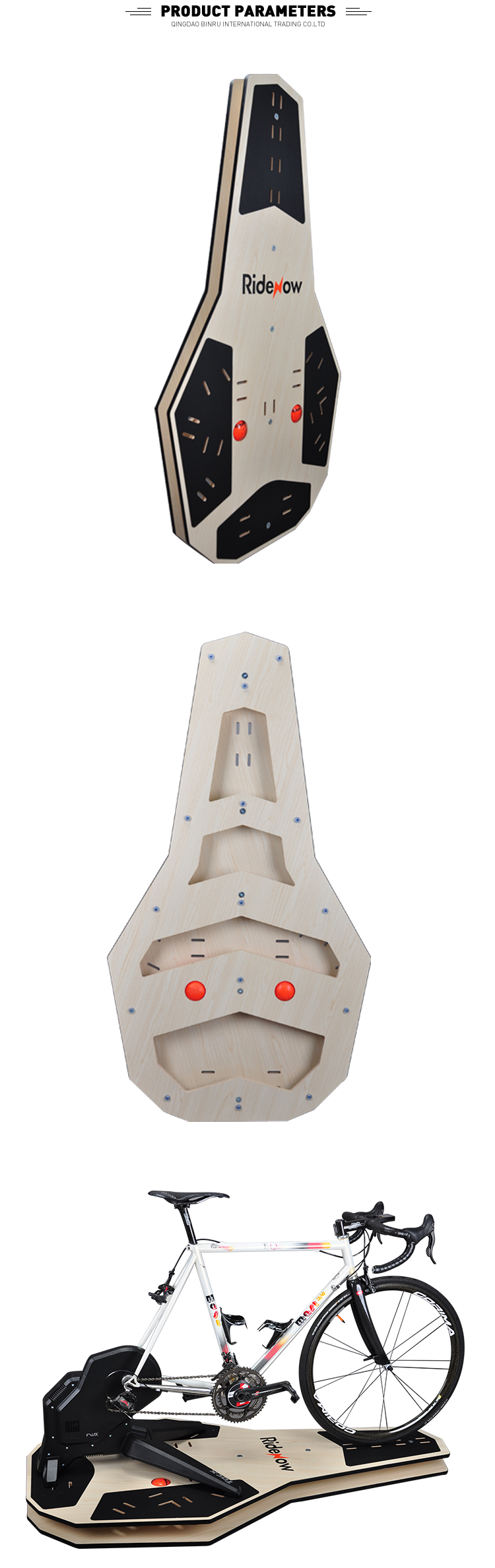 RideNow Rocking Board 13 Degree Movement Power Trainer For Optimal Home Bike Workouts