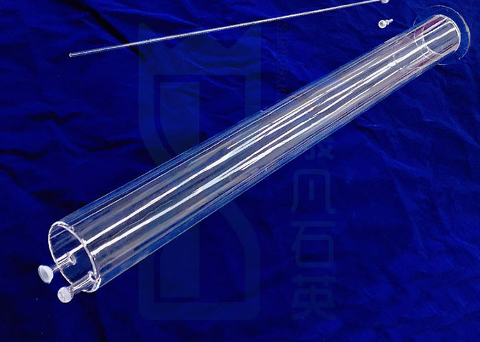 Furnace Quartz Tubing Flange With Large Joints Transparent High Purity